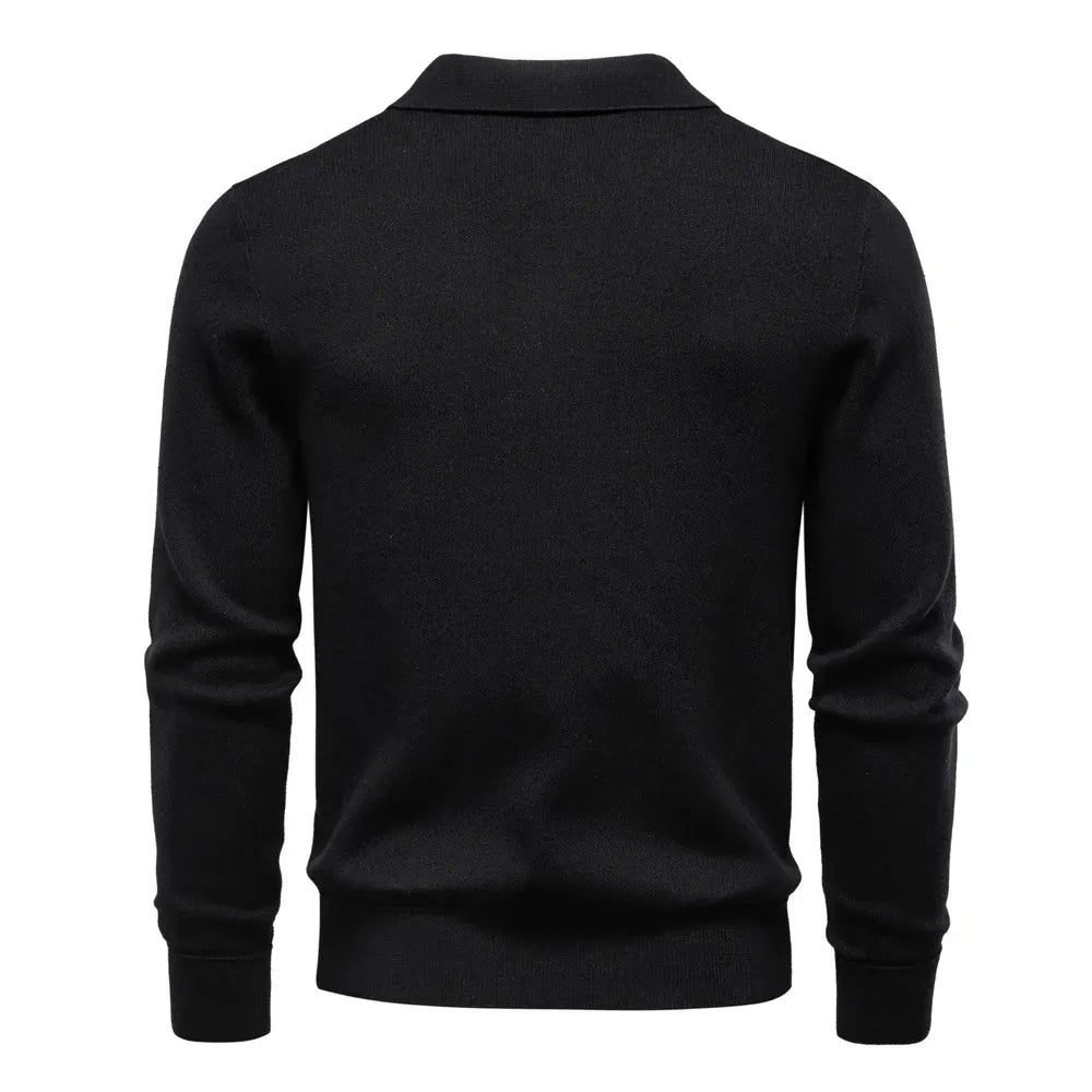 Men's Pure Cotton Luxury Casual Zip-Up Cardigan