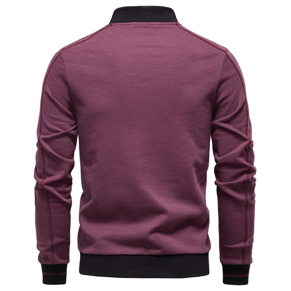 Men's Casual Cotton Baseball Jacket