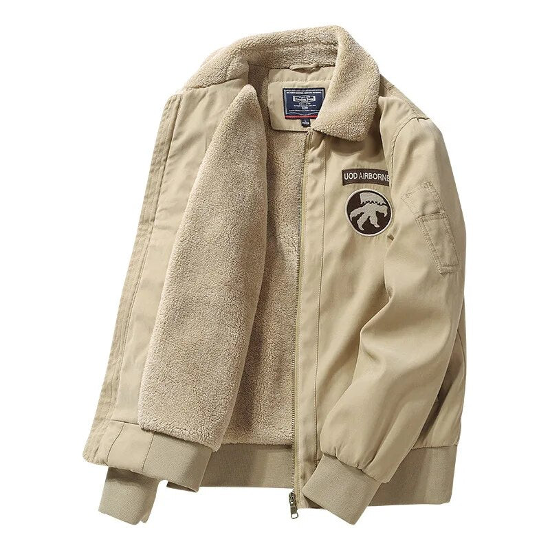 Men's Thickened Fleece Casual Jacket