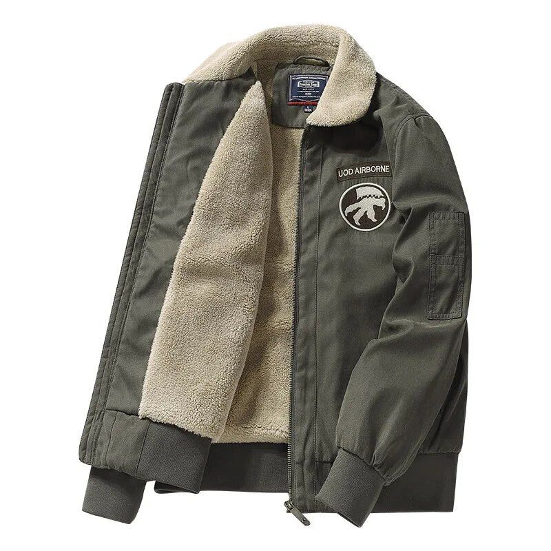 Men's Thickened Fleece Casual Jacket